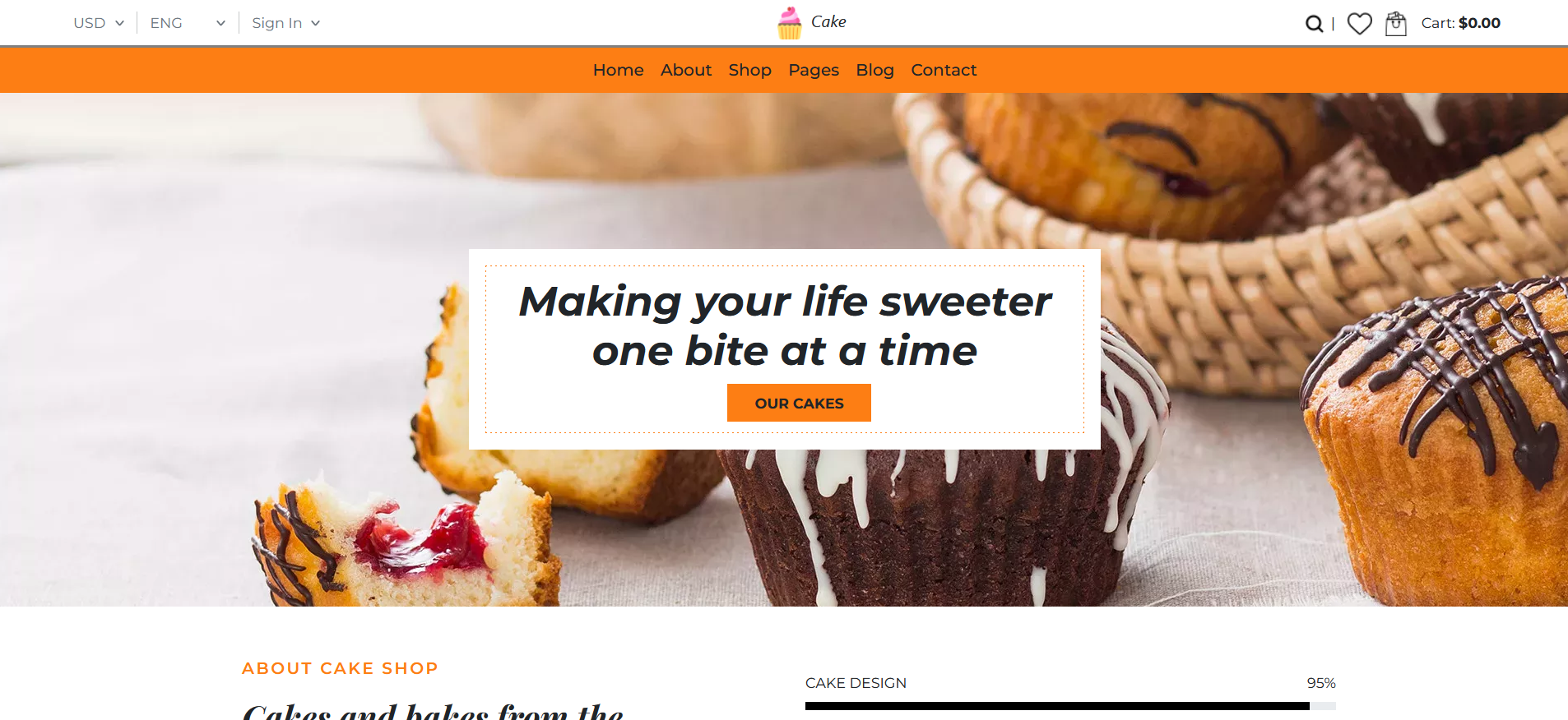 Bakery template Home Image