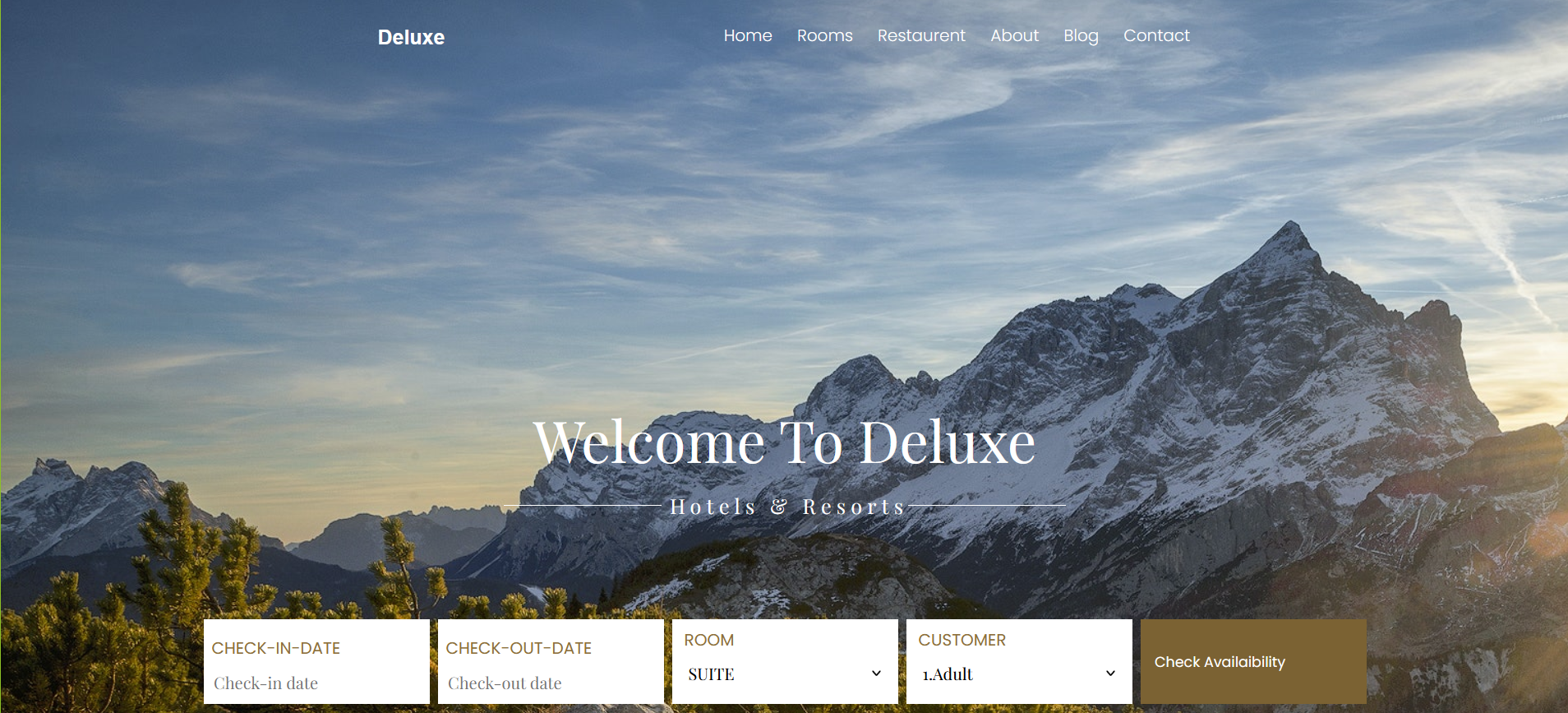 Hotel template Home Image
