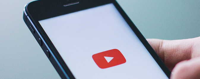 youtube logo in mobile phone